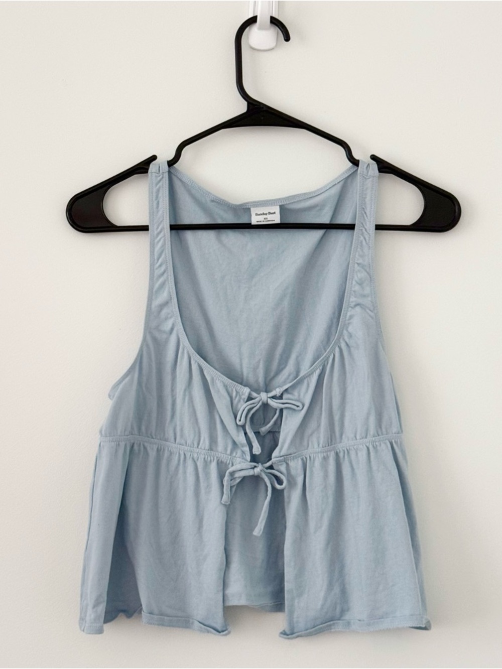 Aritzia Sunday Best Baby Blue Cannoli Tank Top - Size XS